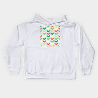 watercolor Chevron pattern Kids Hoodie